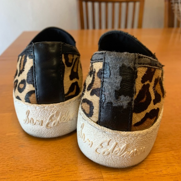 Sam Edelman slip on Becker leopard shoes. Genuine calf hair. - Picture 4 of 9